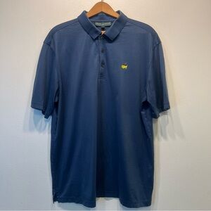 Masters Collection Golf Polo Shirt Mens Size Large 100% Pima Cotton Blue